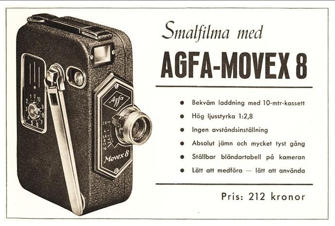 Publicité Agfa Movex 8