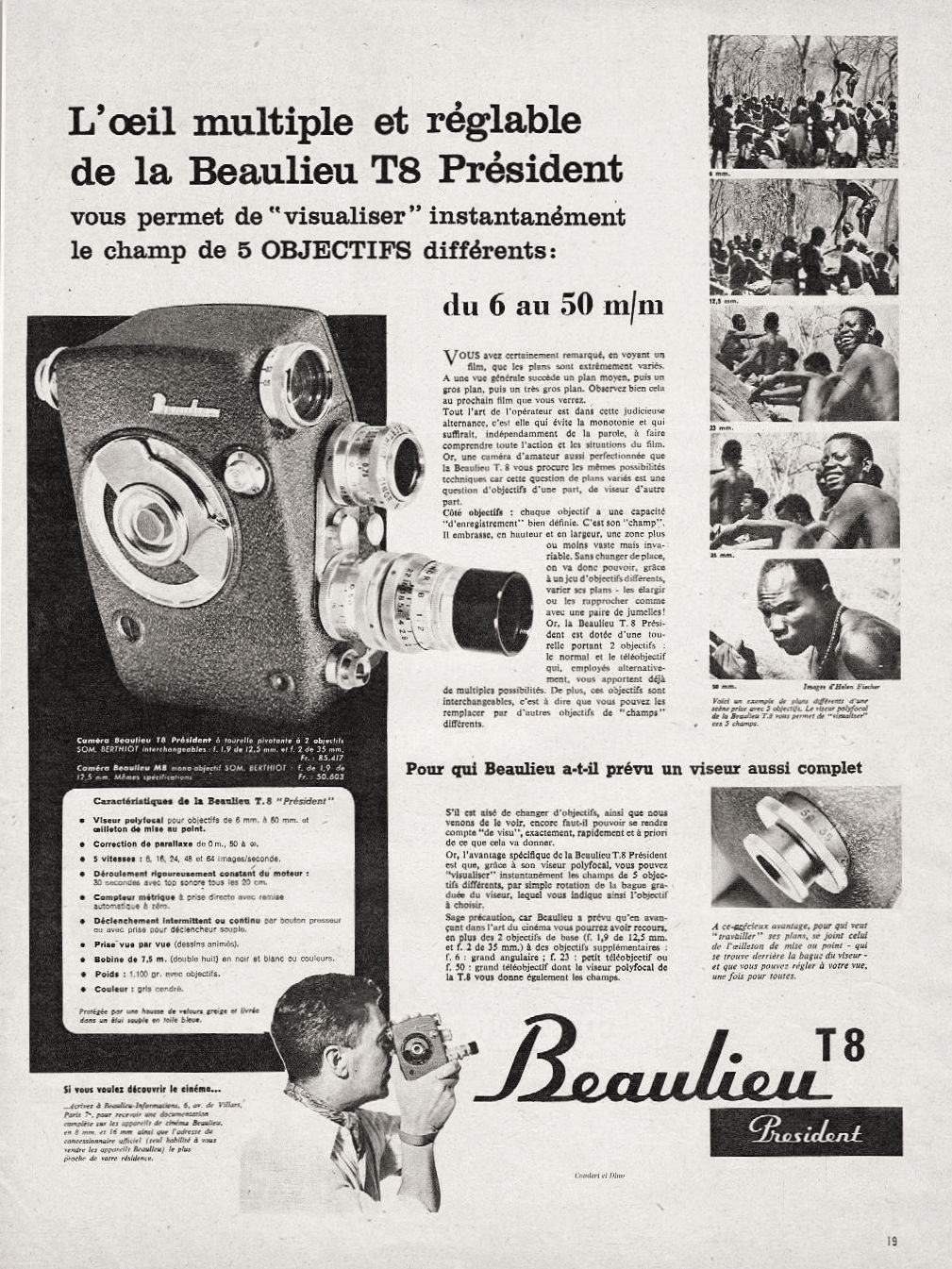 BEAULIEU T8 "President" (Publicité 1958)