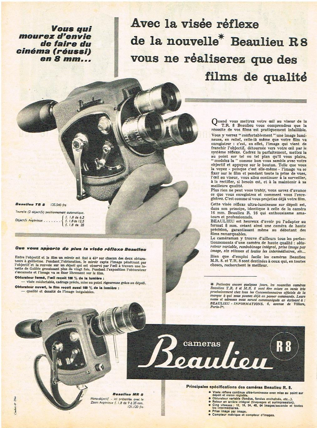 BEAULIEU TR8 (Publicité 1959)