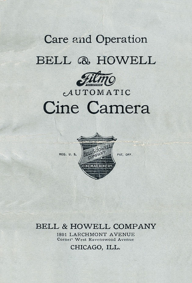 Filmo Automatic Cine camera user manual