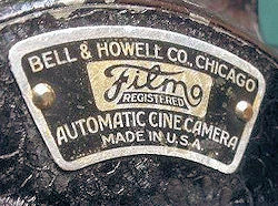 BELL & HOWELL Filmo 70-A Plaque