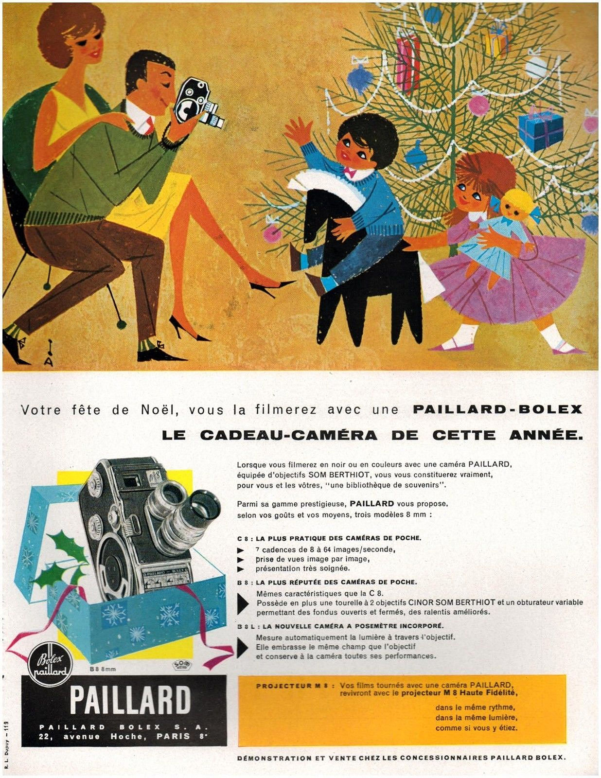 Publicité BOLEX B8VS (1958)