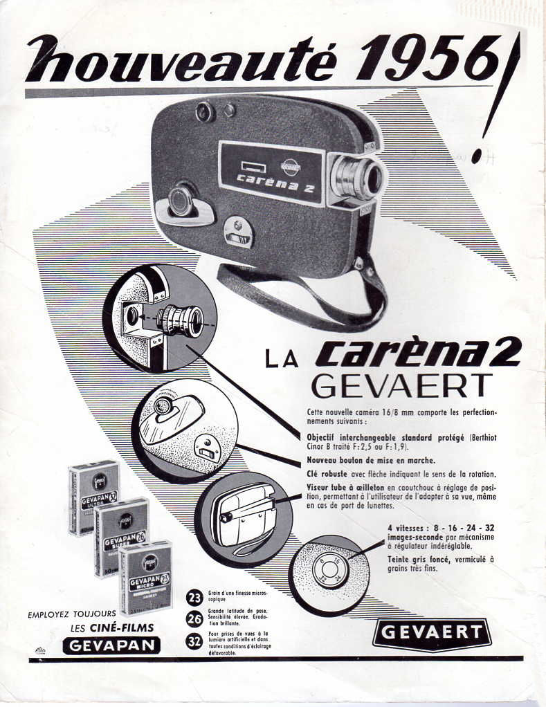 Géva-8 Carèna 2 (Publicité 1956)
