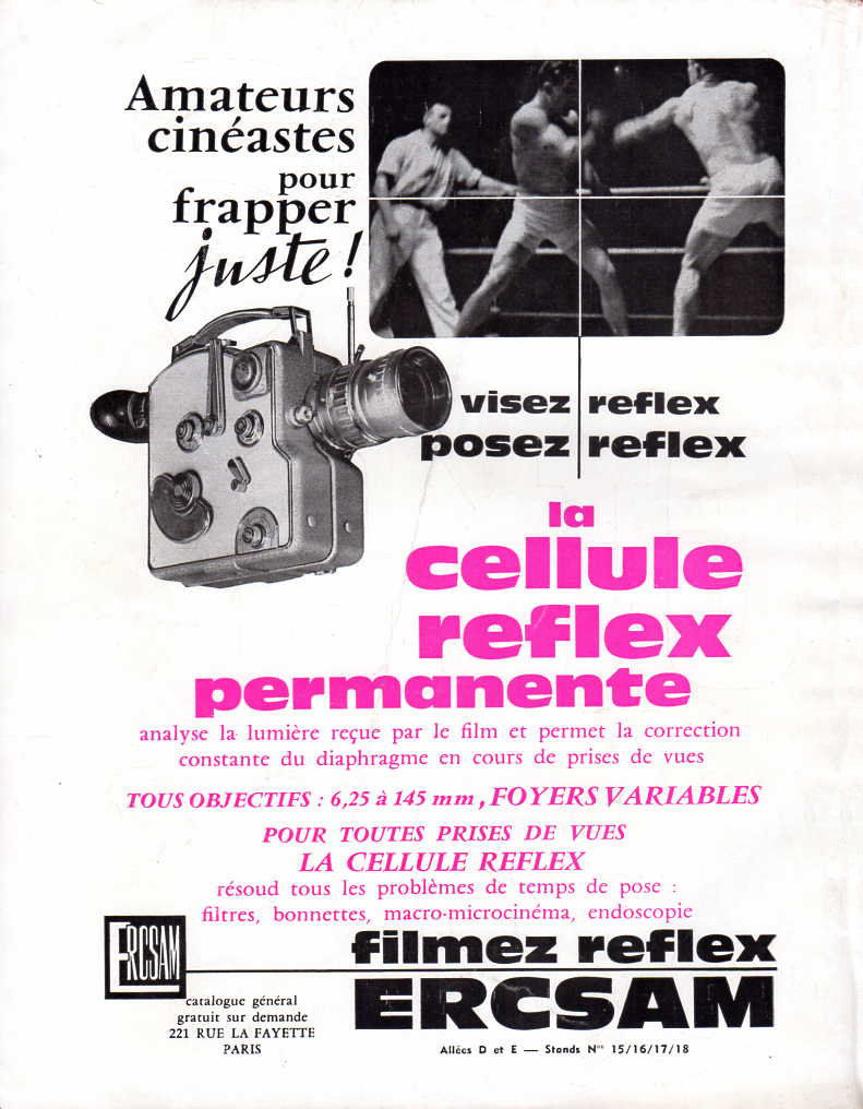 Eclate ERCSAM CAMEX Cellule Reflex (publicité)