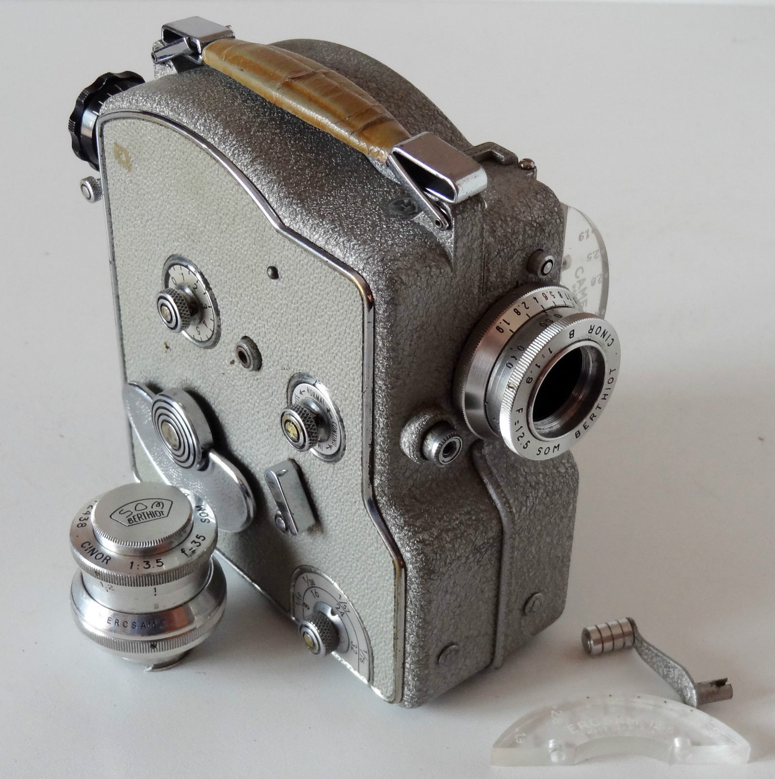 Angénieux Caméra CAMEX 8mm de 1961 Cellule Reflex Objectif Angénieux 