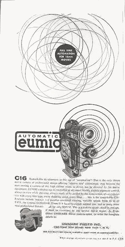 EUMIG C16 (1957-1966) - Publicité
