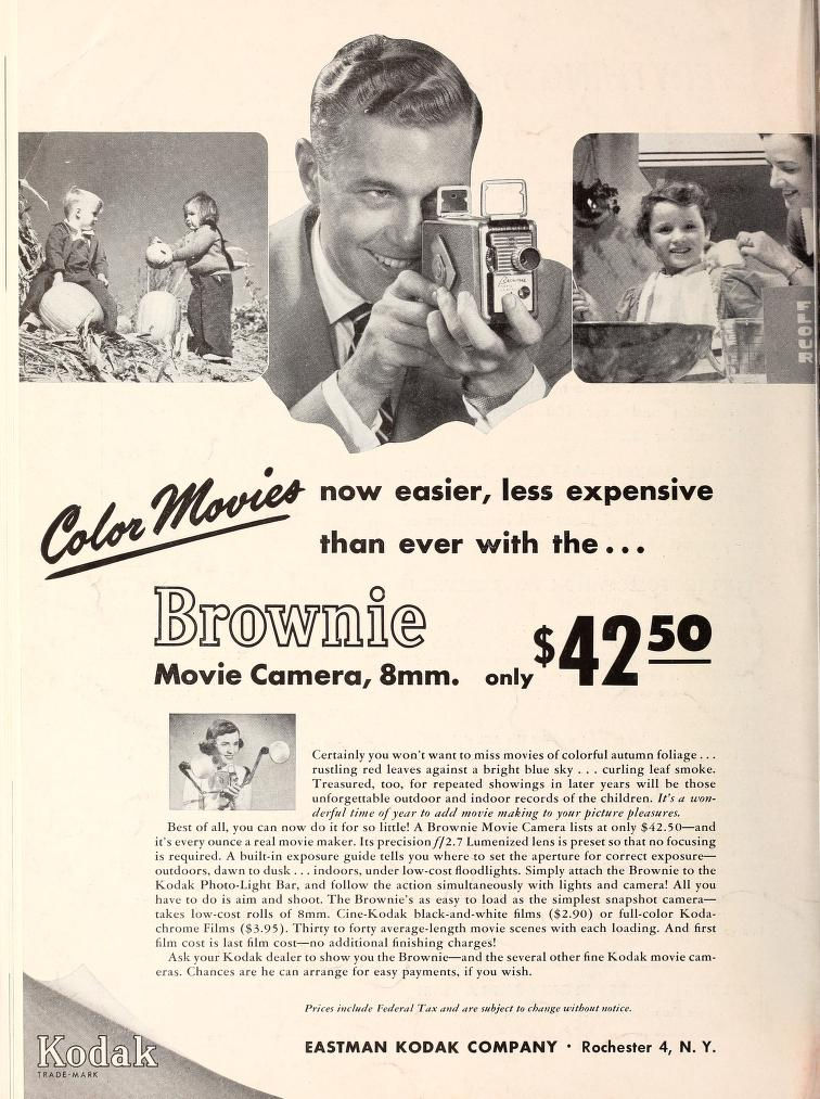 Ciné Kodak Brownie - Movie Maker Octobre 1952