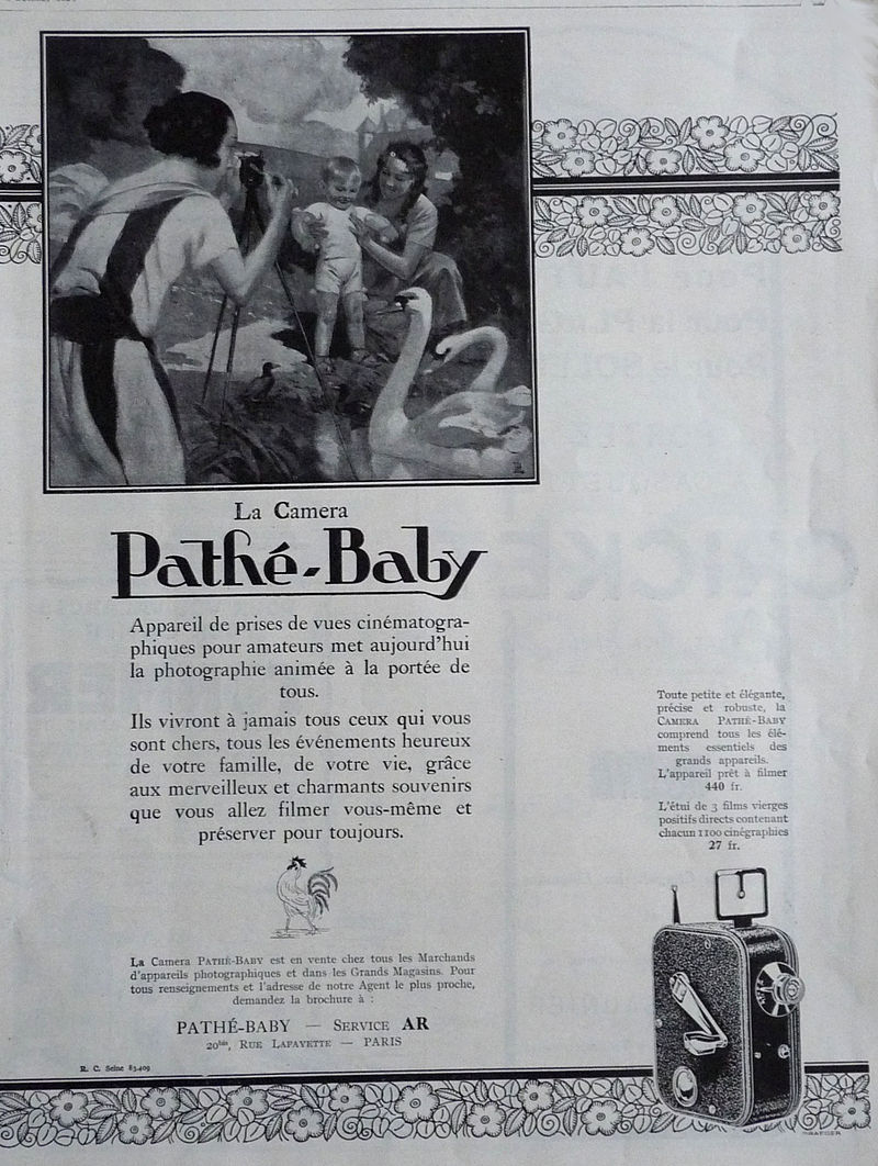 Pathé Baby - Publicité