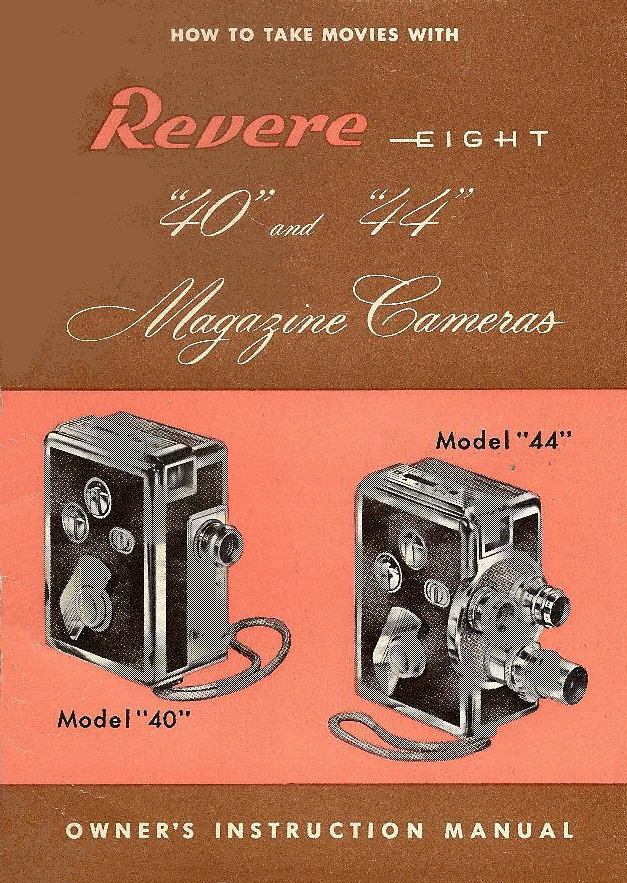 Revere eight models 40 44 manual en