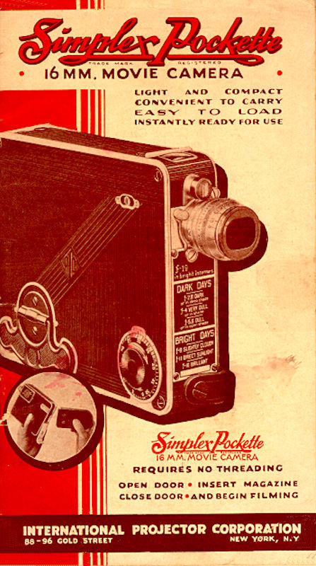 Simplex Pockette Model CC - 16mm Magazine Movie Camera