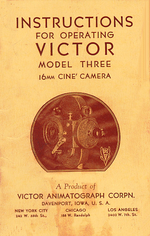 Victor Model 3 User Manual 1935